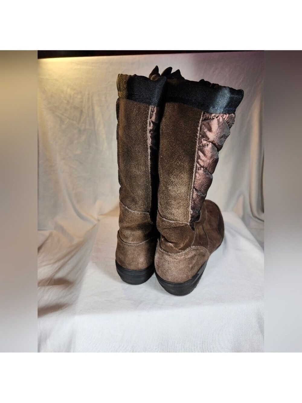 Land's End Suede winter boot sz 9B - Picture 3 of 7